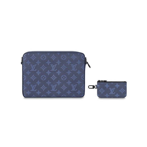 Louis Vuitton Duo Messenger Bag in Blue (Used) - Picture 4 of 5